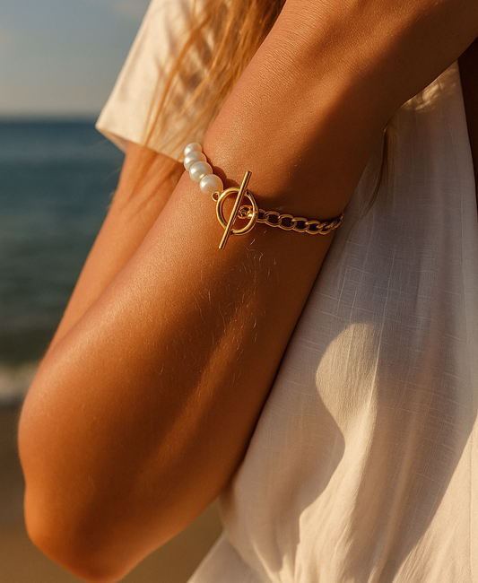 Bracelet fermoir en T