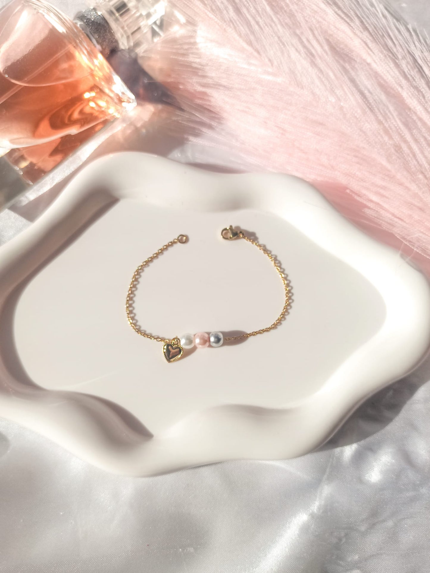 Bracelet triple et coeur