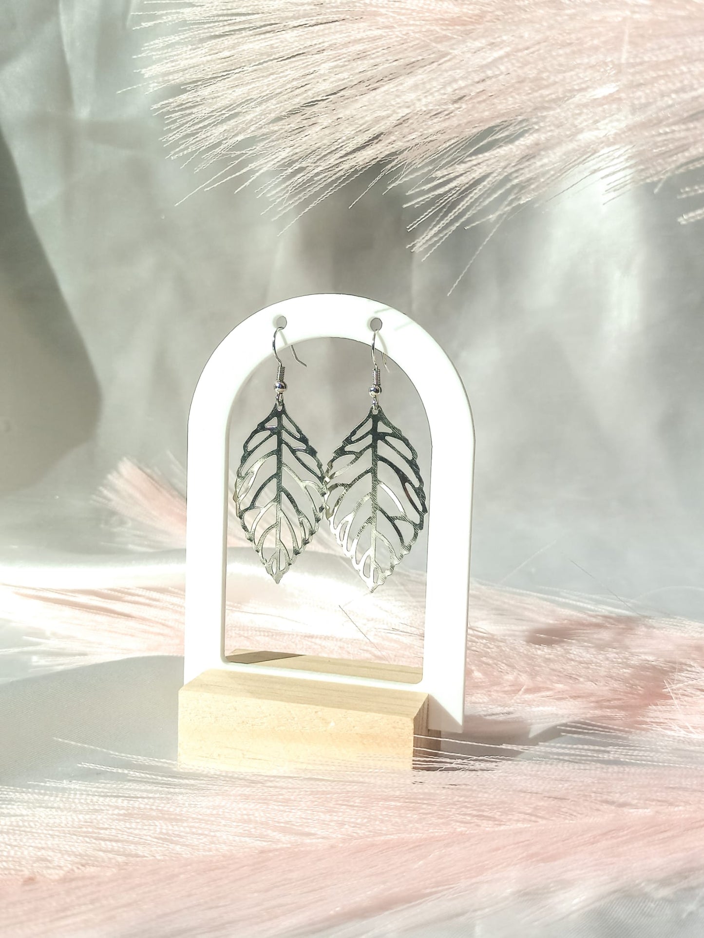 Boucles d'oreilles feuille