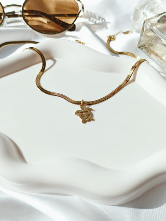 Chaîne miroir avec pendentif