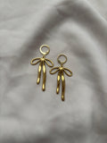 Boucles d'oreilles pendantes nœuds ~acier inoxydable~