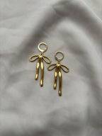 Boucles d'oreilles pendantes nœuds ~acier inoxydable~