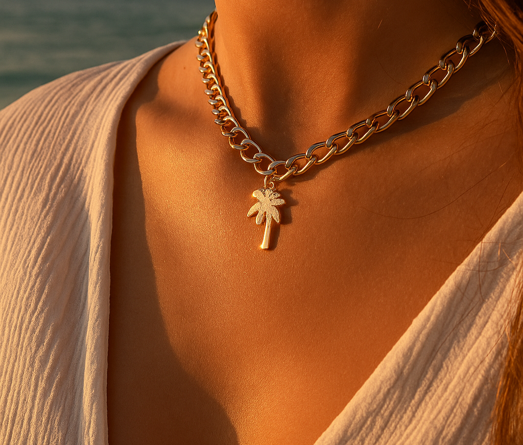 Collier minimaliste Palmier – Bijou intemporel