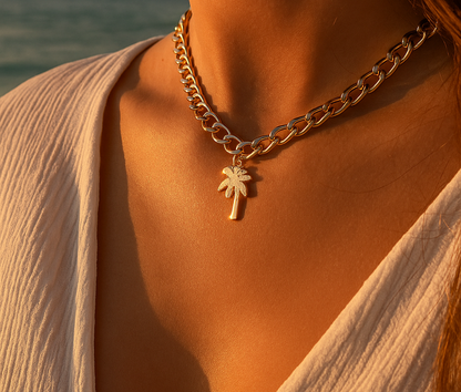 Collier minimaliste Palmier – Bijou intemporel