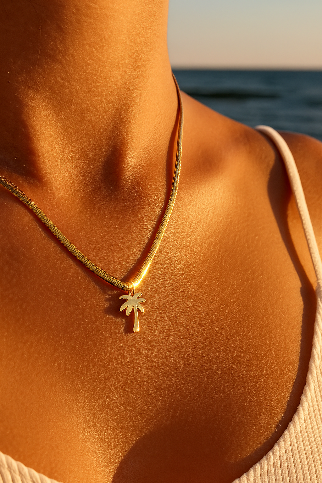 Chaîne miroir avec pendentif