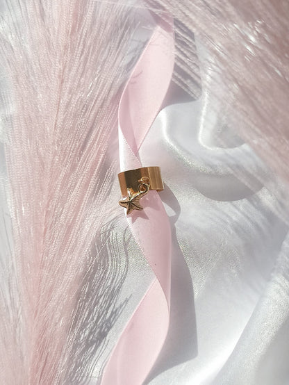 Bague breloque étoile de mer