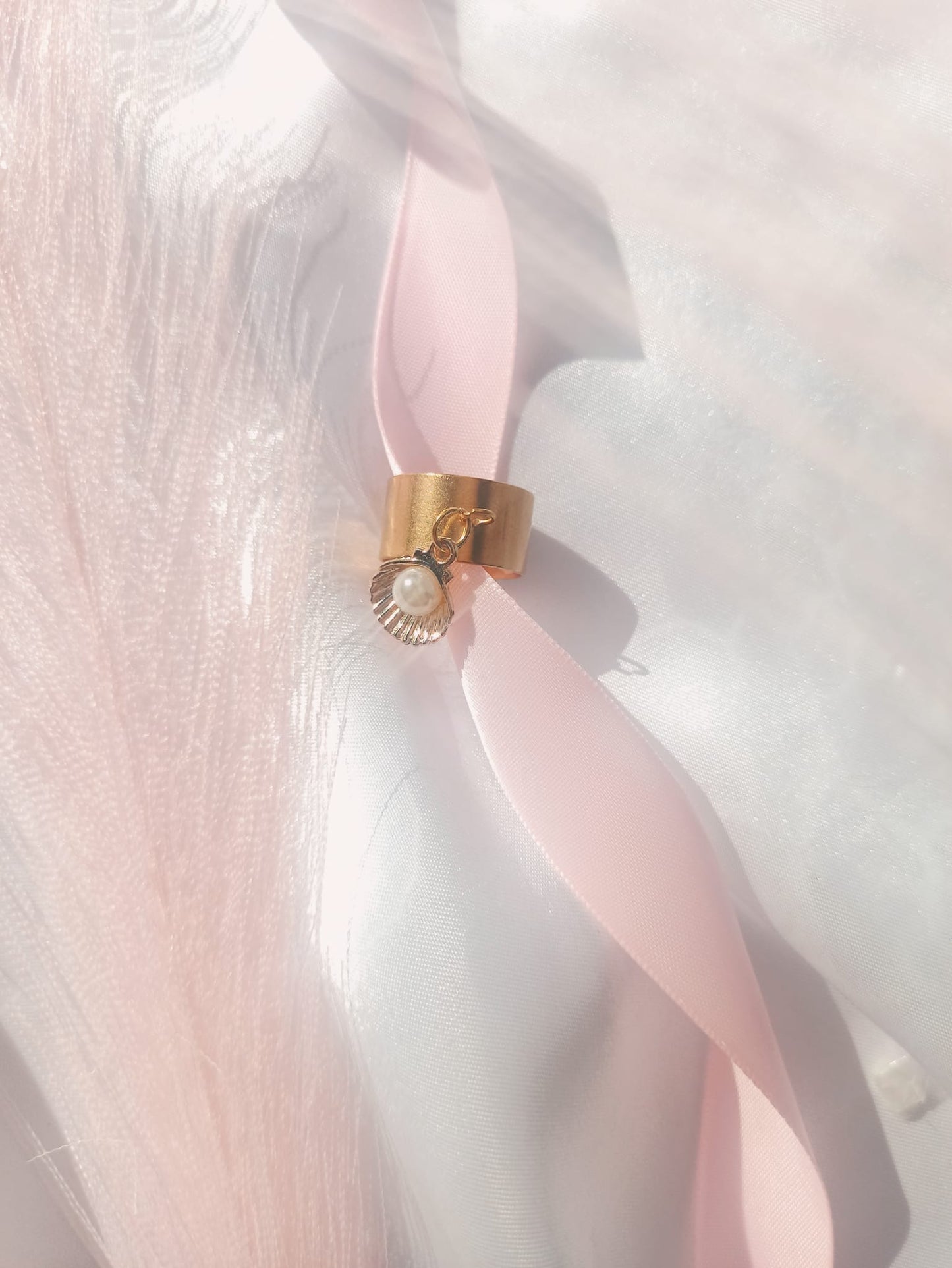 Bague breloque coquillage