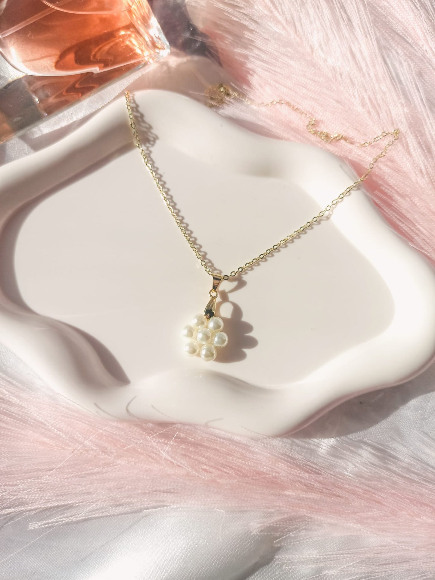 Collier pendentif fleur