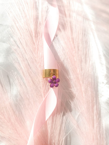 Bague à breloques violette ~plusieurs variantes~