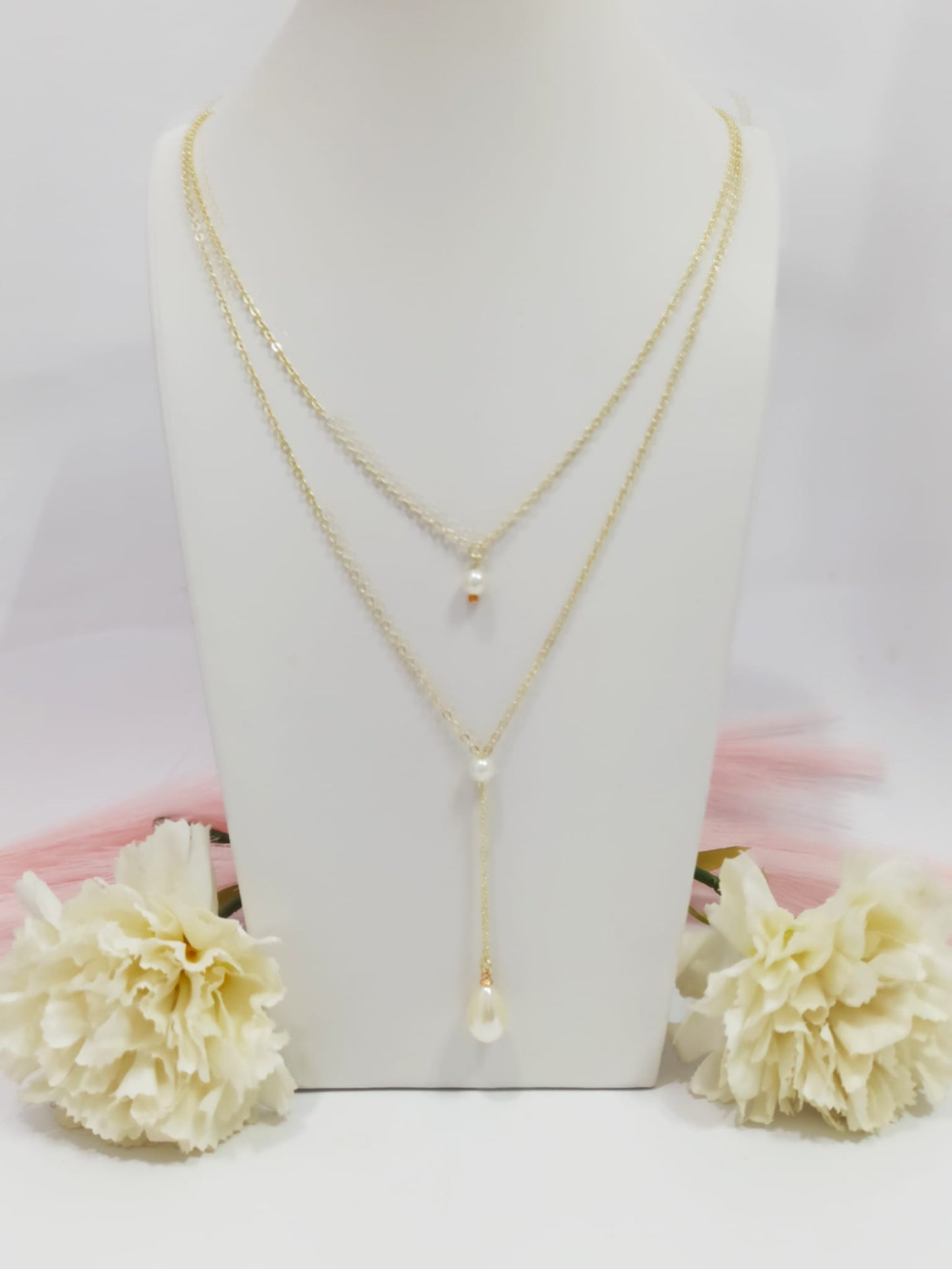 Collier de dos double