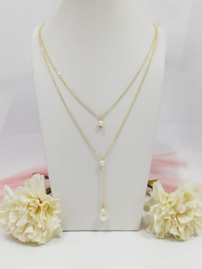 Collier de dos double