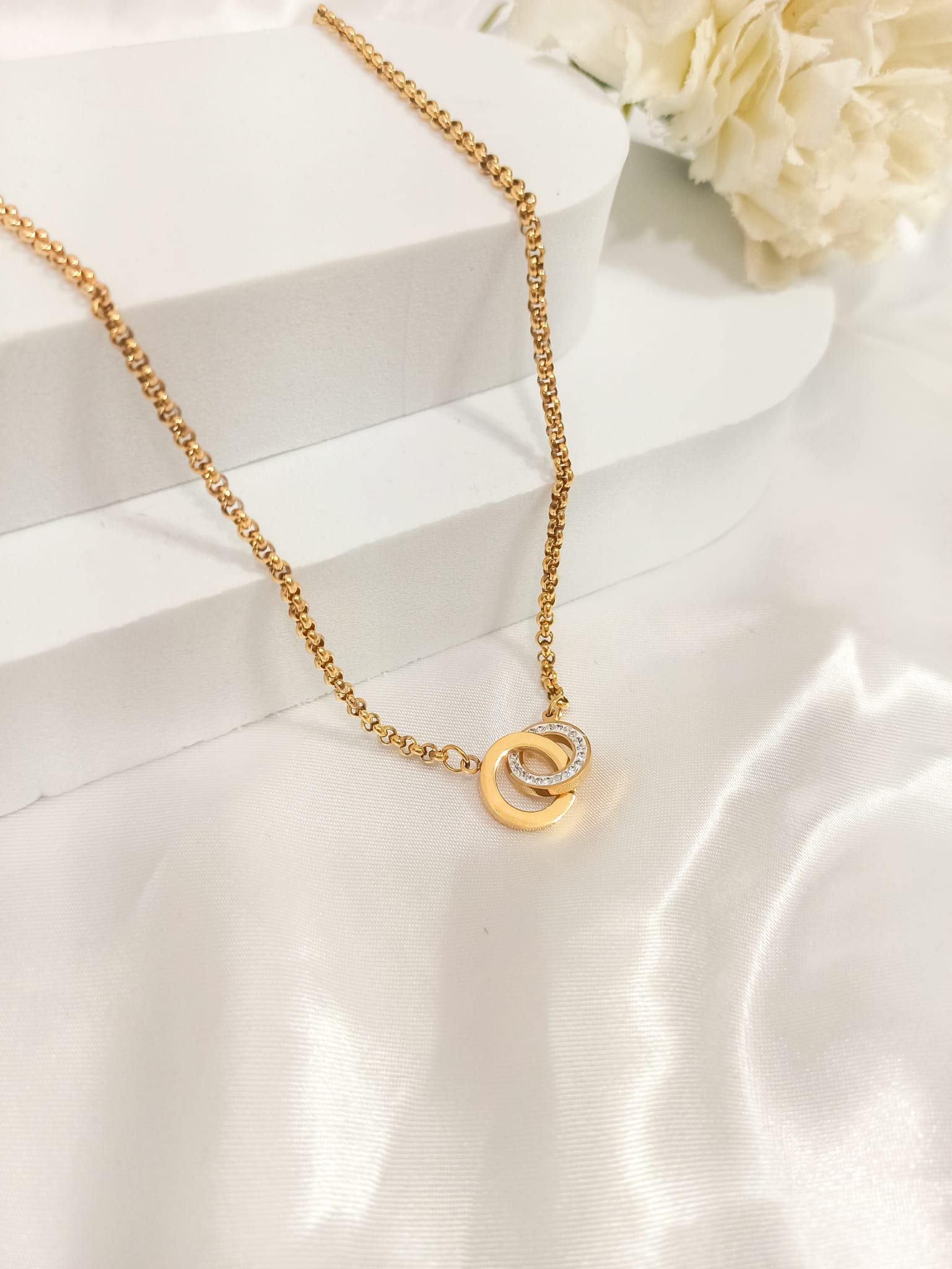 Collier anneaux ~acier inoxydable~