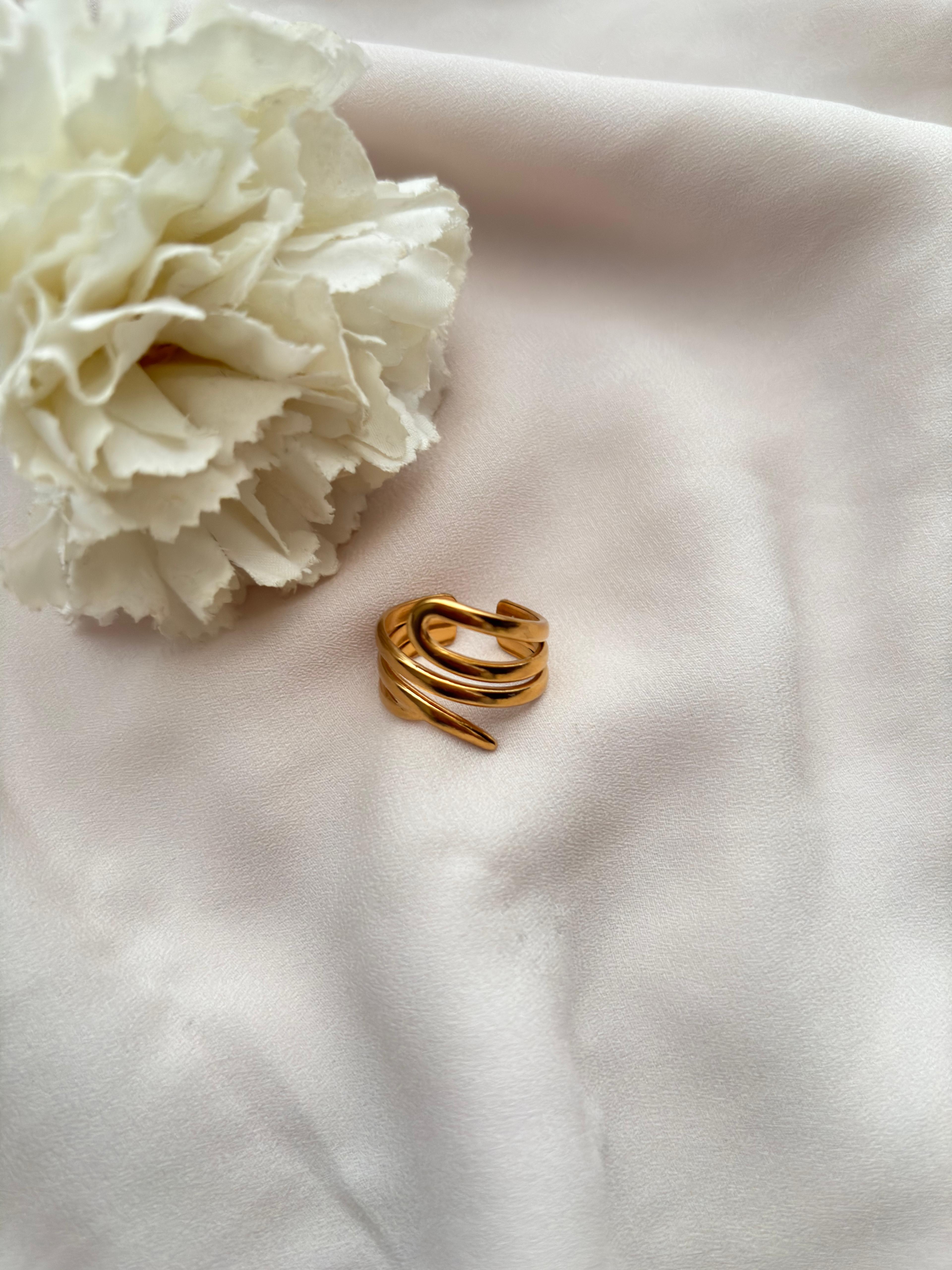 Bague baroque 4 ~acier inoxydable~