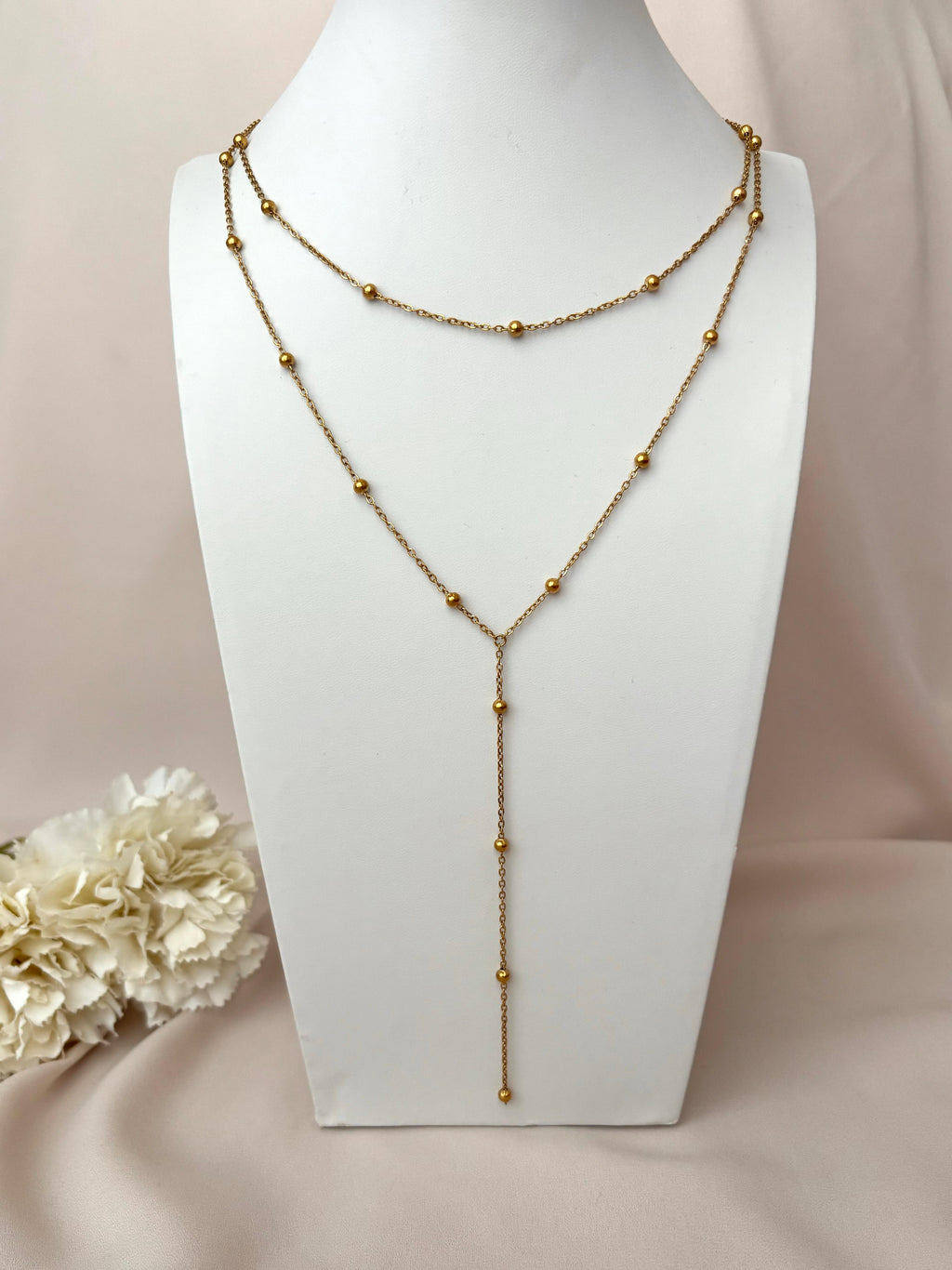 Collier Y double ~Acier inoxydable~
