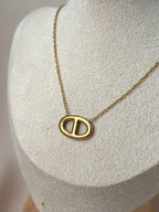 Collier pendentif maille marine ~acier inoxydable~