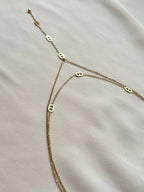Collier Y maille marine ~acier inoxydable~