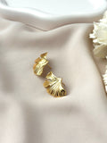 Boucle d'oreille feuille ~acier inoxydable~