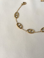 Bracelet breloque maille marine ~acier inoxydable~