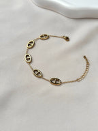 Bracelet breloque maille marine ~acier inoxydable~