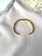 Jonc maille marine et diamant fermé ~acier inoxydable~