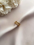Bague Maille Marine Dorée Réglable en Acier Inoxydable