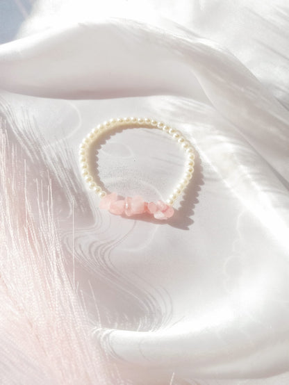 Bracelet perles et quartz