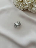 Bague fleur ~acier inoxydable~