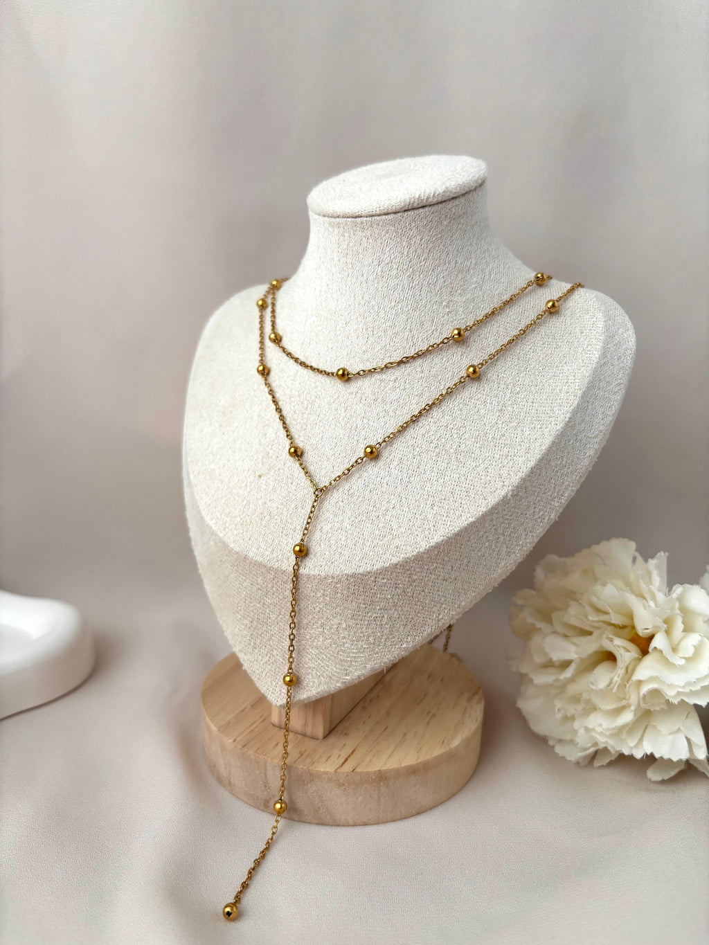 Collier Y double ~Acier inoxydable~