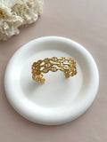 Bracelet Manchette Maille Marine Triple Rang Doré en Acier Inoxydable