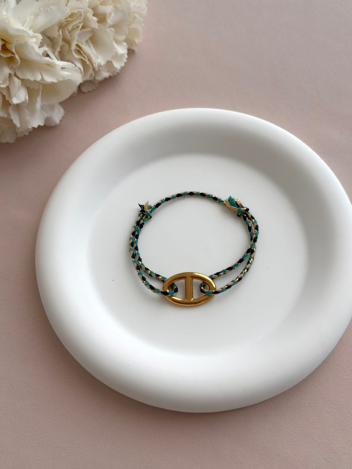 Bracelet Brésilien Maille Marine Femme en Acier Inoxydable
