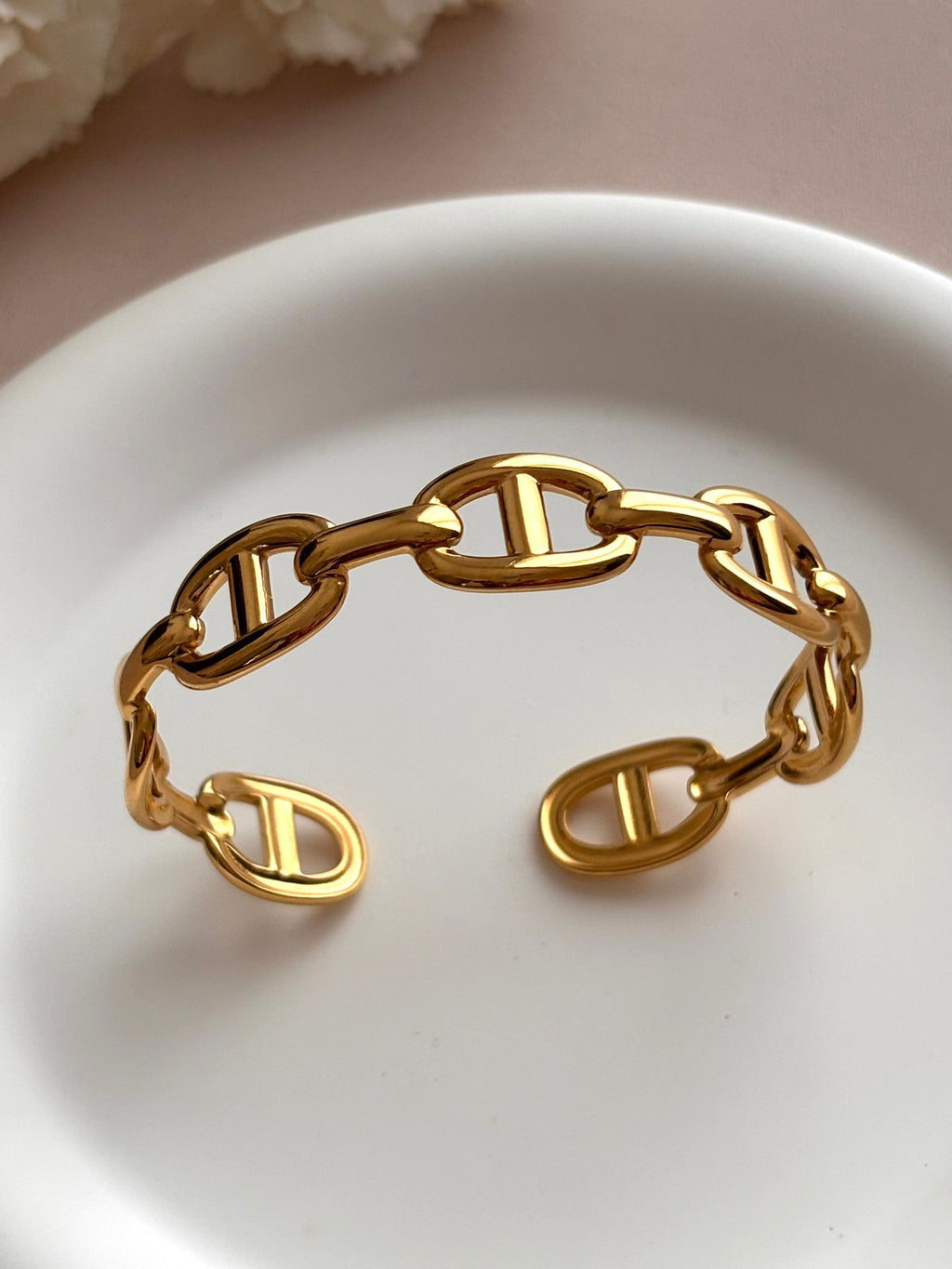 Jonc Maille Marine Femme en Acier Inoxydable