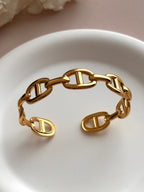 Jonc Maille Marine Femme en Acier Inoxydable