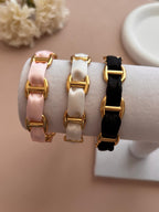 Trio de Joncs Maille Marine avec Ruban – Combinaisons de Couleurs