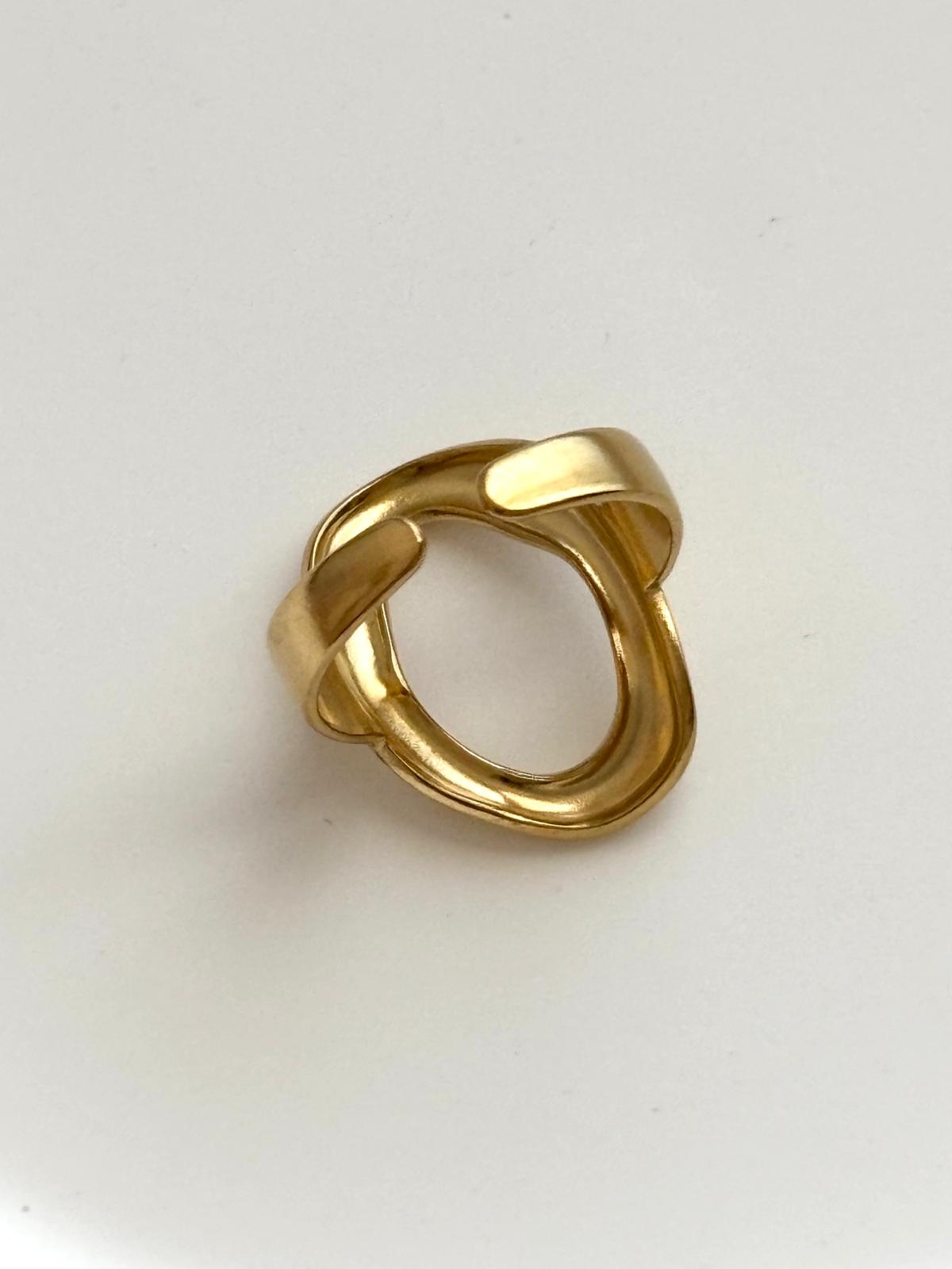Bague ovale ~acier inoxydable~