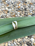 Bague émail blanche