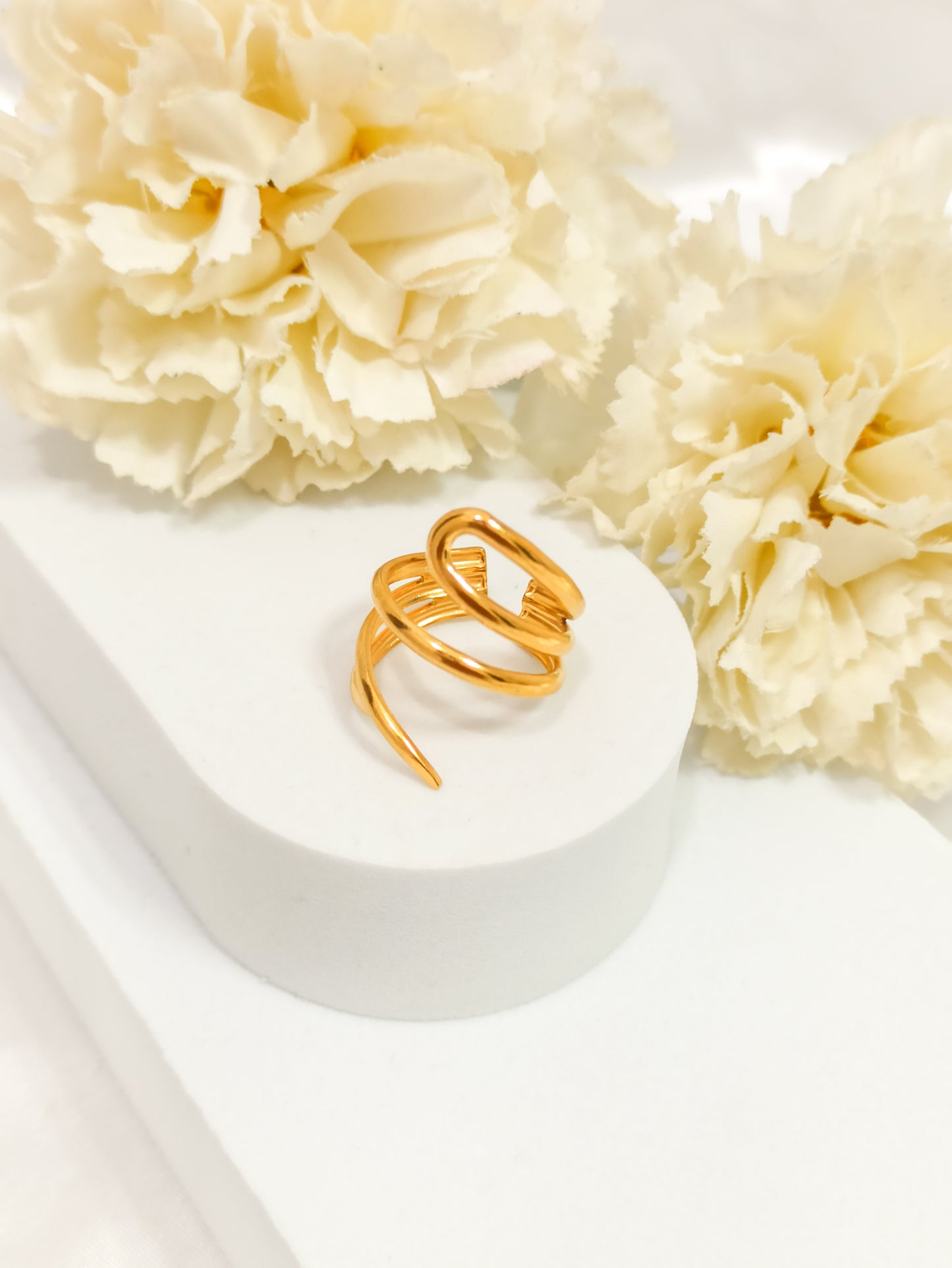 Bague baroque ~acier inoxydable~