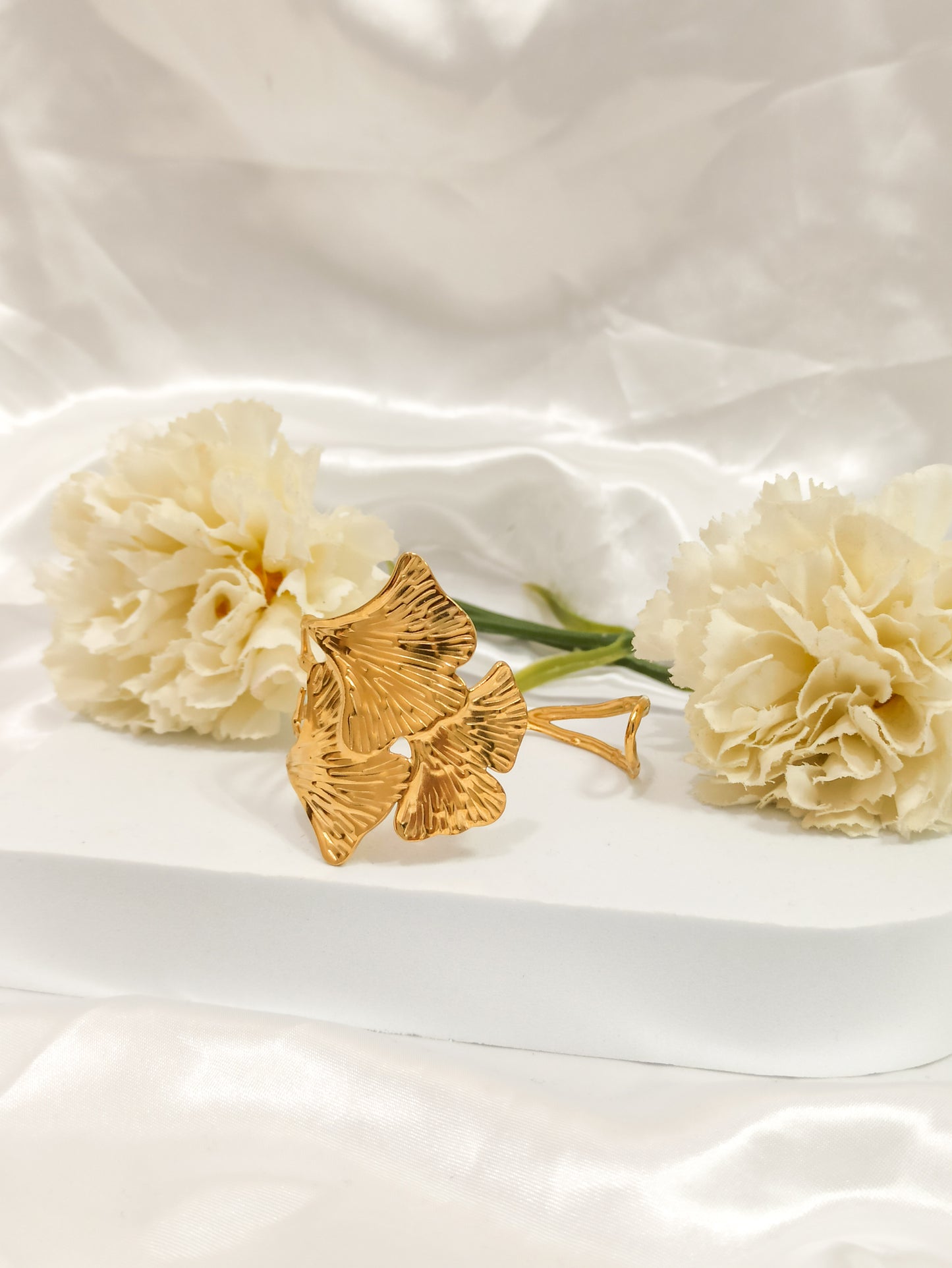 Bracelet fleur ginkgo