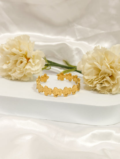 Bracelet fleur ~acier inoxydable~