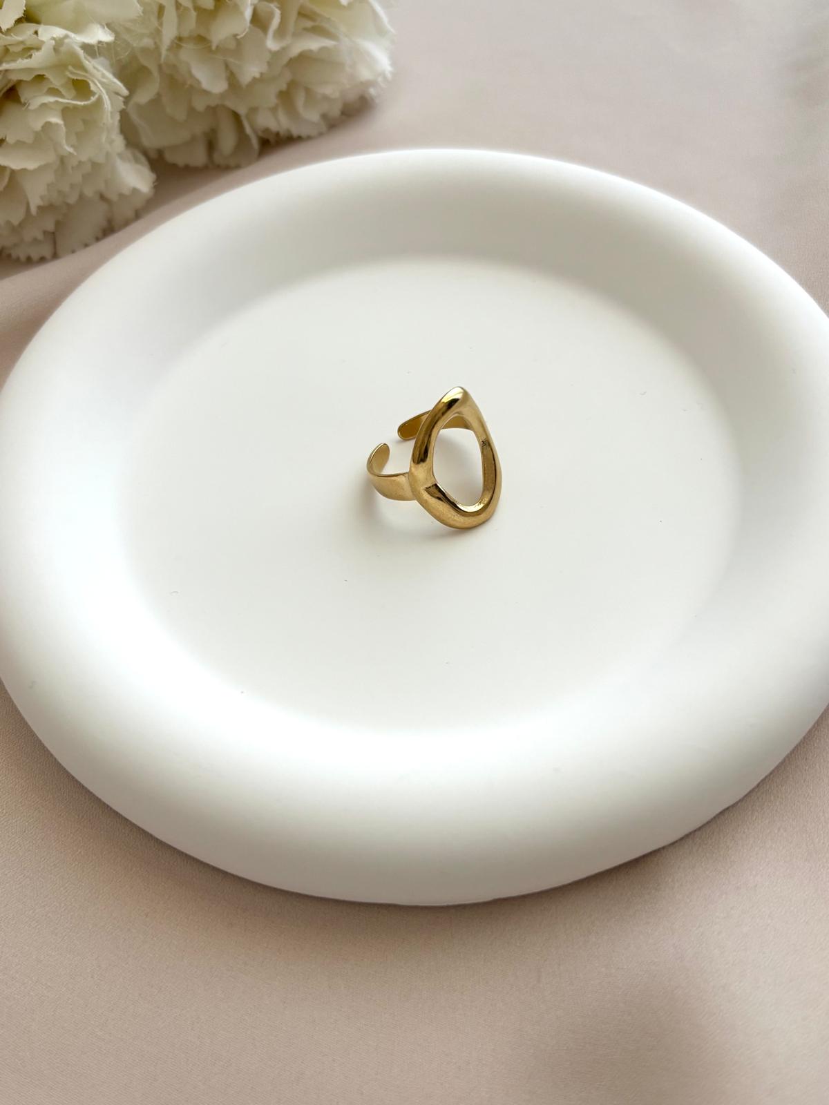 Bague ovale ~acier inoxydable~