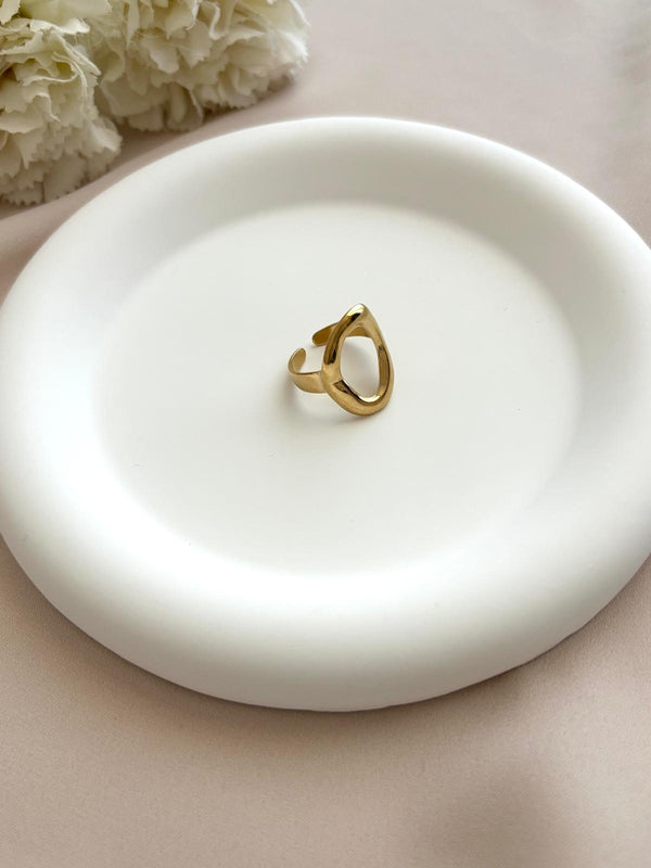 Bague ovale ~acier inoxydable~