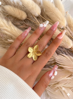 Grosse bague fleur