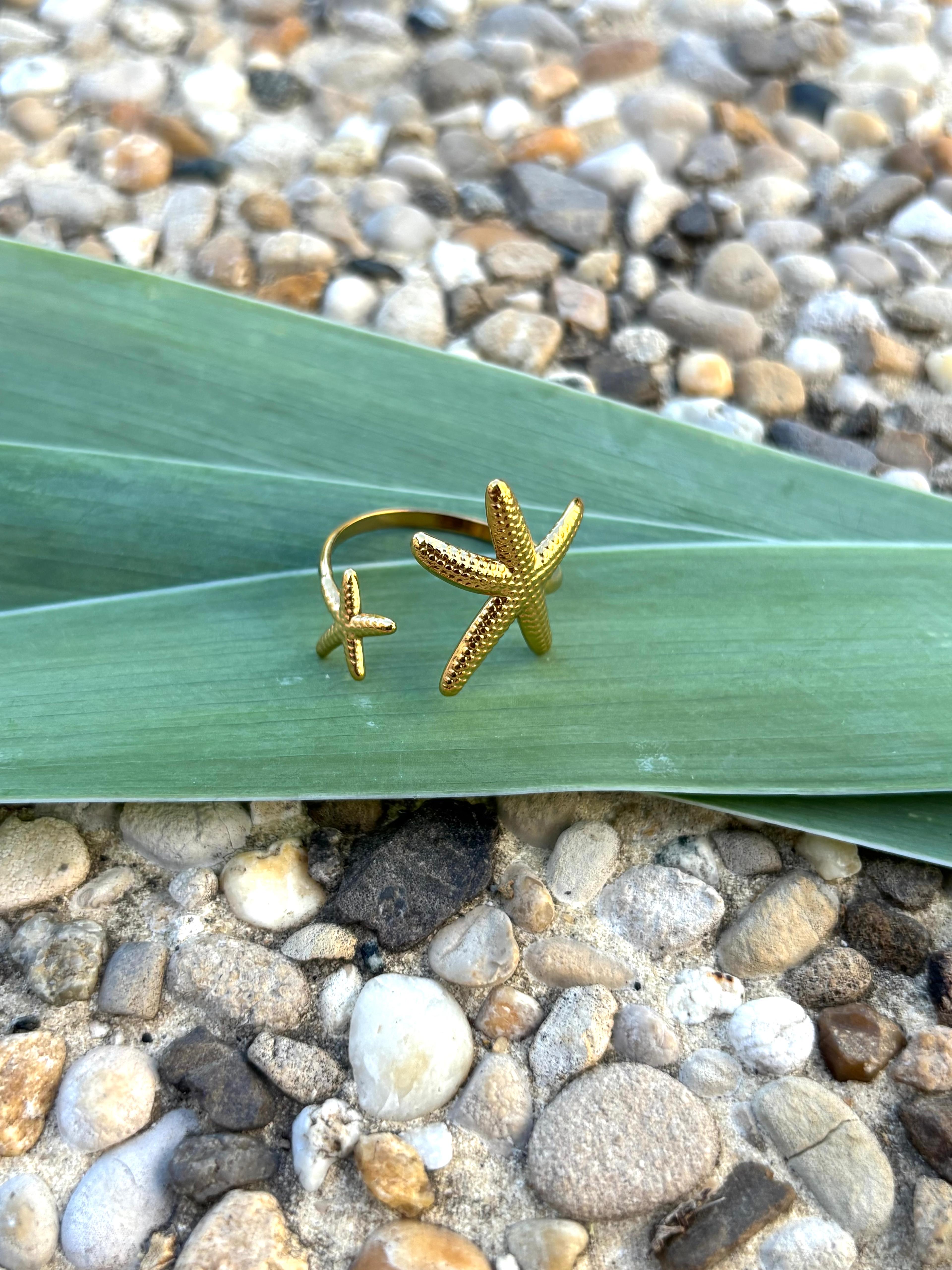 Bague étoile de mer ajustable