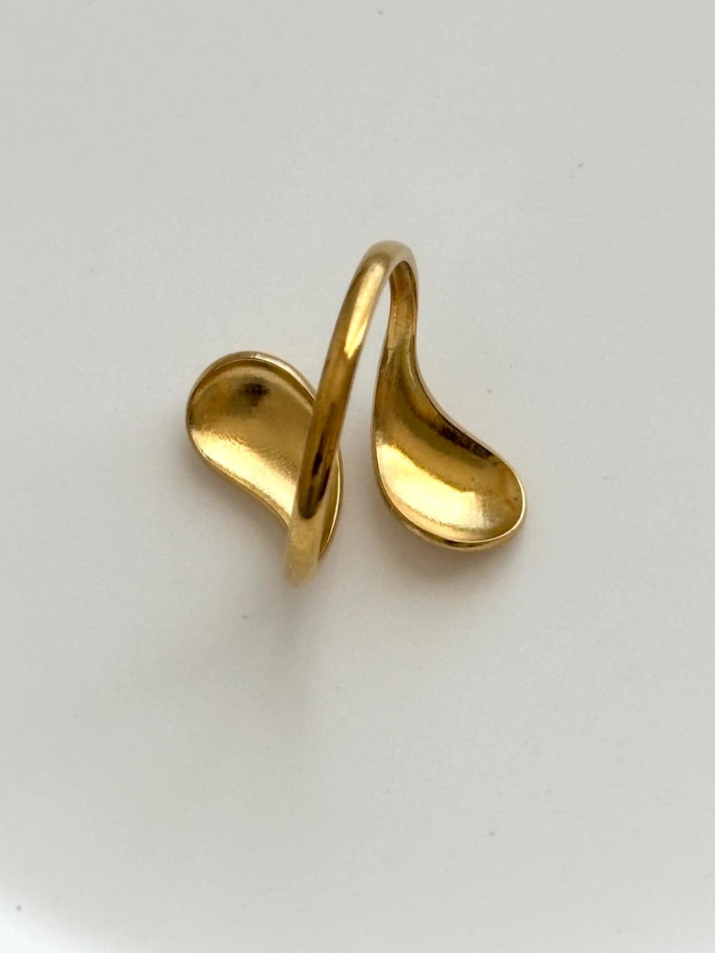 Bague double gouttes ~acier inoxydable~