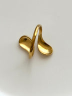 Bague double gouttes ~acier inoxydable~