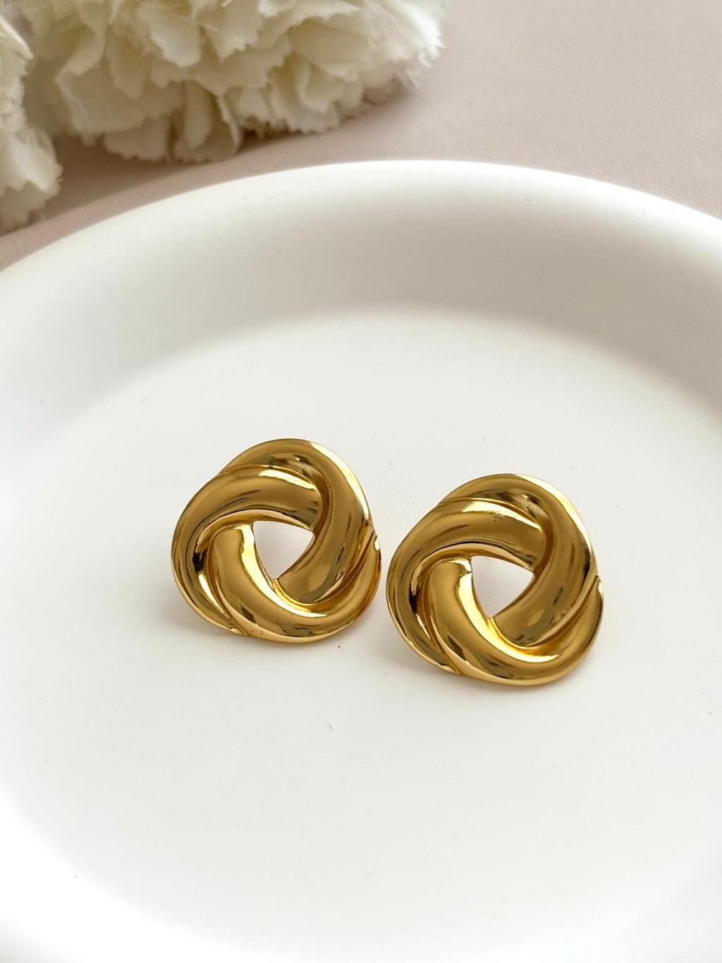 Boucle d’oreilles noeuds ~acier inoxydable~