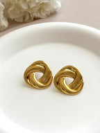 Boucle d’oreilles noeuds ~acier inoxydable~