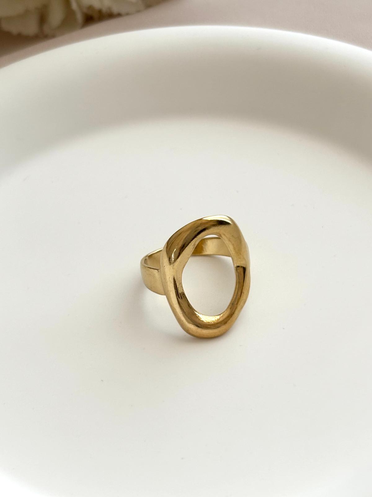 Bague ovale ~acier inoxydable~