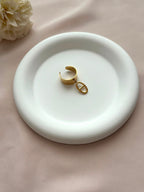 Bague breloque maille marine version 2