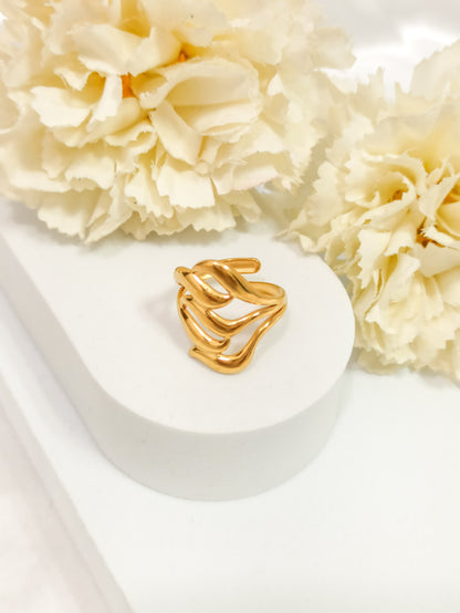 Bague baroque ~acier inoxydable~